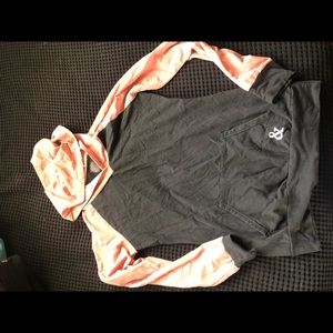 Black and coral light sweatshirt